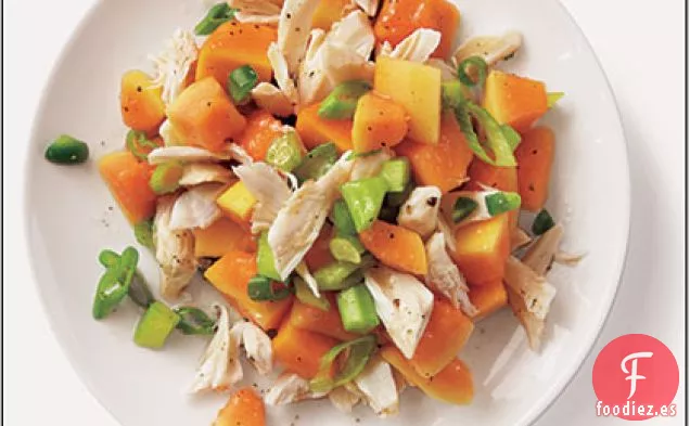 Ensalada Picante de Papaya y Cangrejo