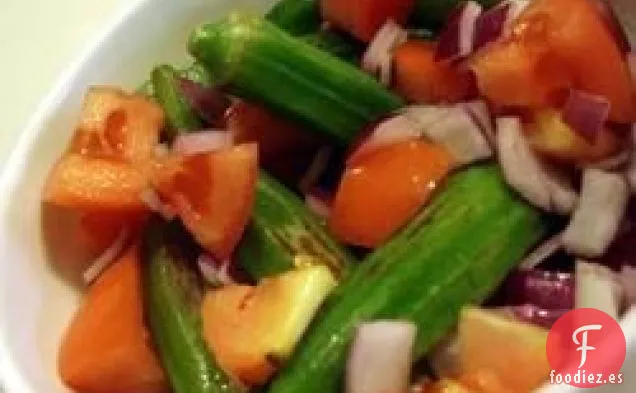 Ensalada de Okra a la Parrilla