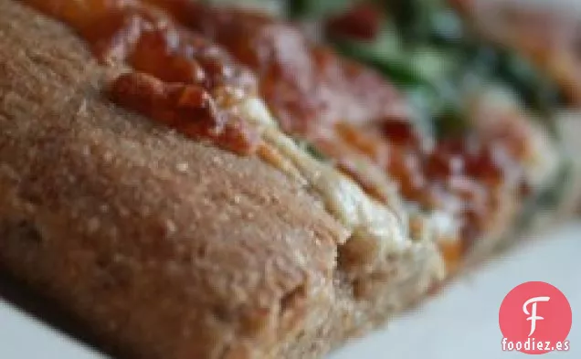 Masa de Pizza de Trigo Integral y Miel