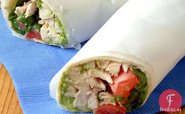 Envolturas de Pollo con Guacamole