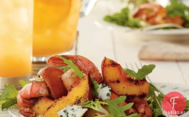 Ensalada de Camarones a la Parrilla con Vinagreta de Té Dulce