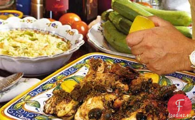Pollo con Aceitunas Verdes