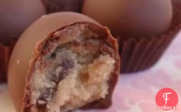 Bolas de Masa de Galletas con Chispas de Chocolate Congeladas