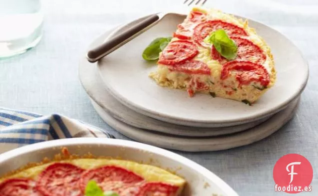 Quiche de Caprese sin Corteza