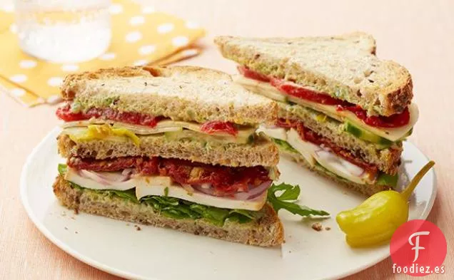 Sandwich Club para Amantes de las Verduras