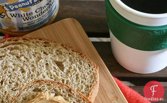 Pan de Levadura de Mantequilla de Maní