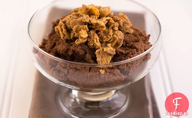 Mousse De Mantequilla De Maní Y Chocolate Con Leche Con Cobertura Crujiente