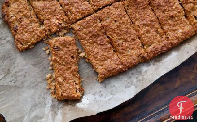 Barras De Granola Con Mantequilla De Maní Y Miel