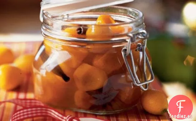 Kumquats en Almíbar Especiado con Clavo de Olor, Canela y Anís Estrellado