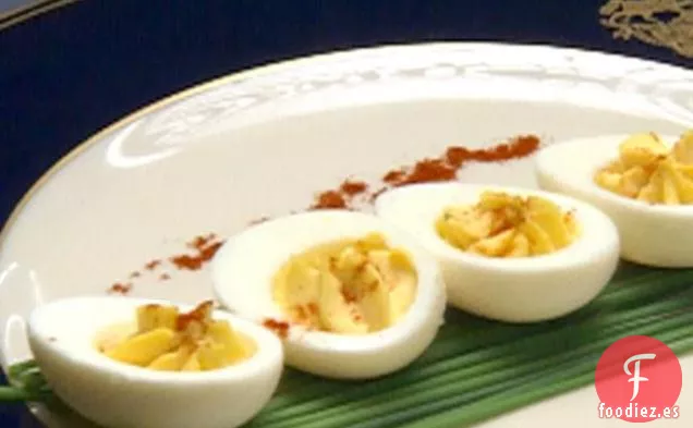 Huevos Rellenos con Compota de Manzana