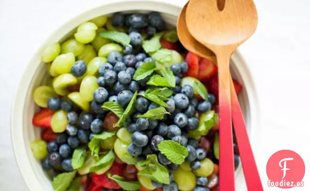 Ensalada de Frutas con Sirope de Naranja y Vainilla