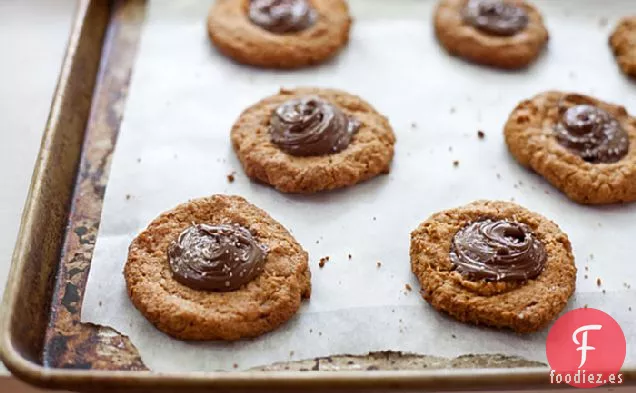 Galletas Saladas de Nutella Con Mantequilla de Maní Sin Harina