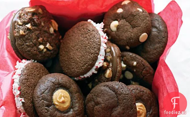 Galletas con Huellas Dactilares de Mantequilla de Maní y Chocolate