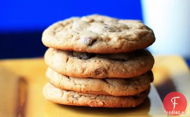 Galletas con Chispas de Mantequilla de Cacahuete y Avena