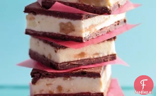 Sándwiches de helado de Brownie y mantequilla de maní