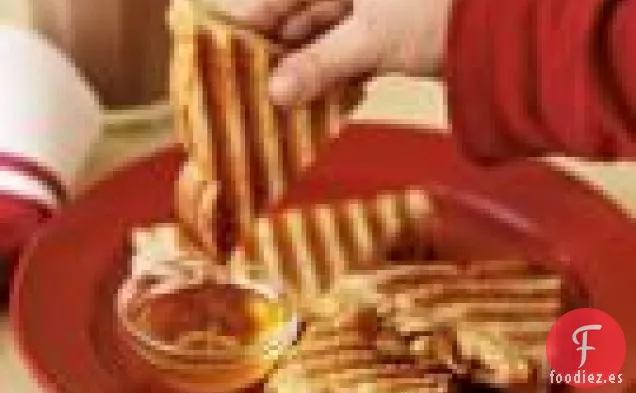 Panini De Mantequilla De Maní Con Plátanos y Miel