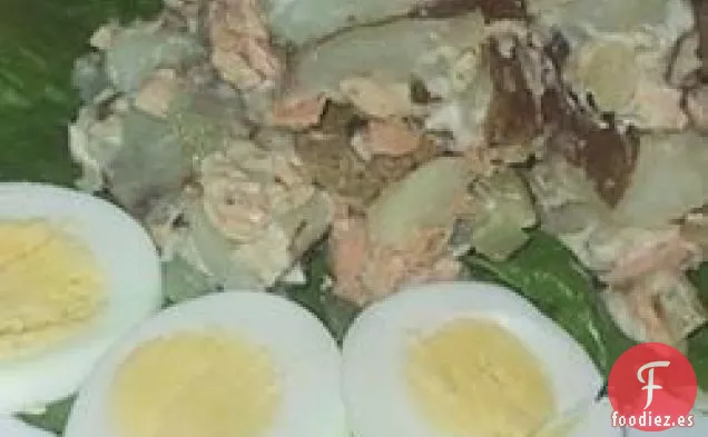 Ensalada Rusa de Salmón y Patata