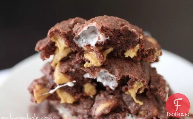 Galletas De Chocolate, Mantequilla De Maní Y Budín De Malvavisco