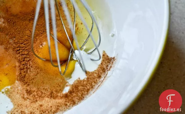 Tostada Francesa Crujiente de Mantequilla de Maní y Chocolate