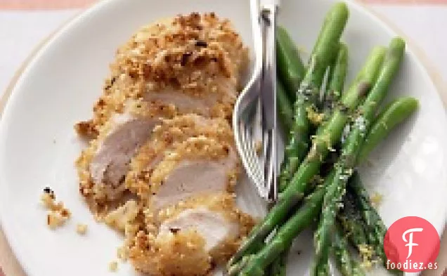 Pechugas de Pollo con costra de Maní