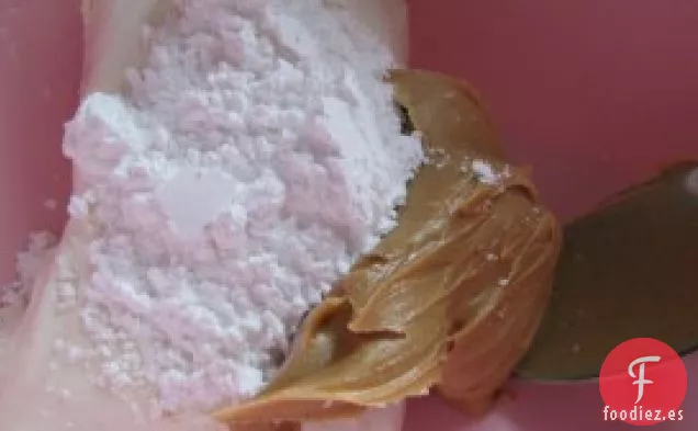 Bola de Queso de Mantequilla de Maní y Chocolate