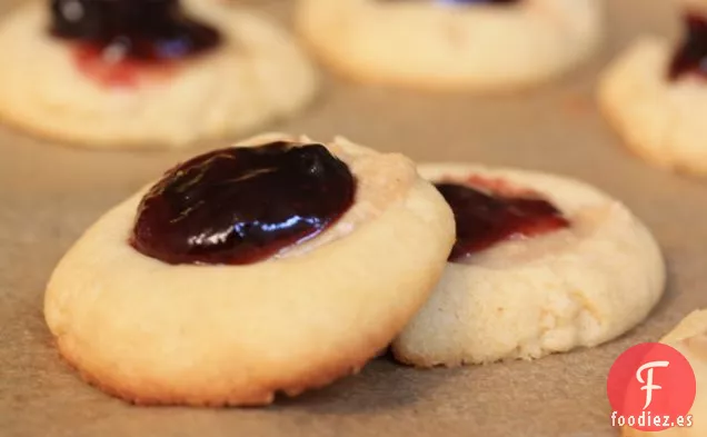 Galletas de Mantequilla de Maní y Jalea con Huellas Dactilares