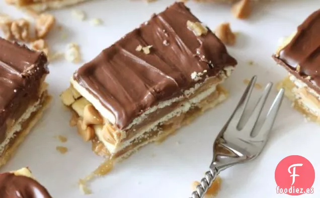 Barras De Chocolate, Mantequilla De Maní Y Caramelo