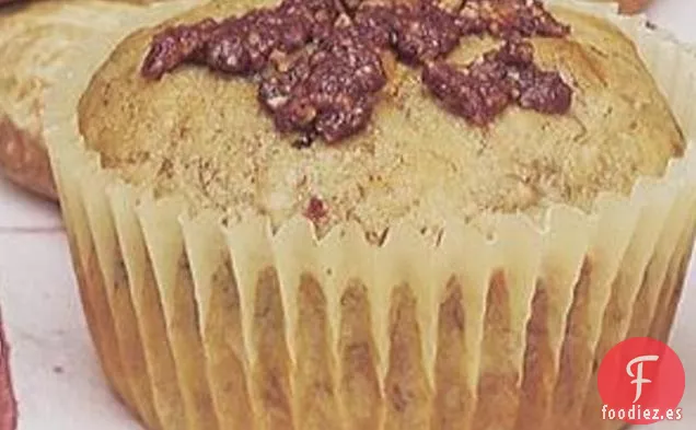 Muffins de Banana con Chip de Mantequilla de Maní
