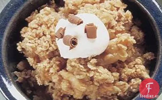 Crema De Cacahuete Y Crumble De Manzana