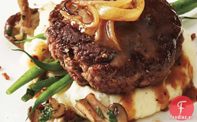 Carne de Hamburguesa con Salsa de Cebolla