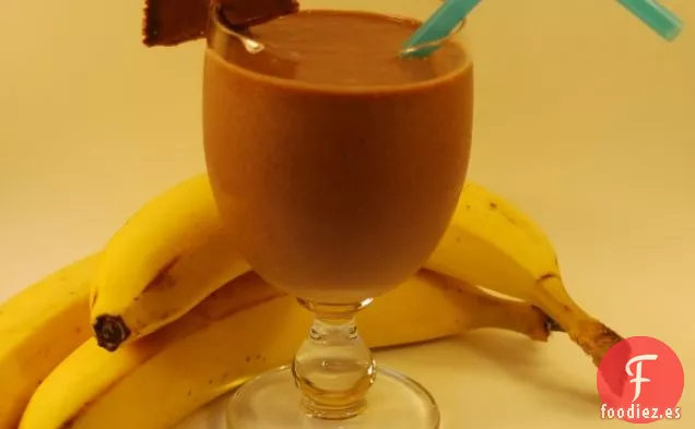 Batido de Plátano con Mantequilla de Maní y Chocolate