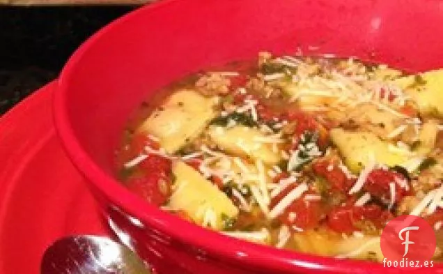 Sopa de Ravioles de Tomate