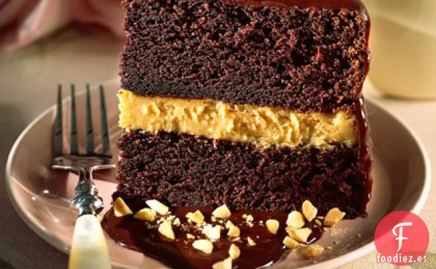 Pastel de Mousse de Mantequilla de Cacahuete y Chocolate