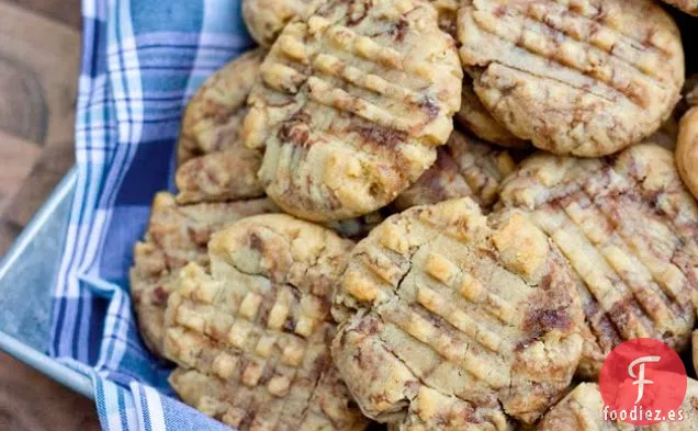 Galletas con Remolino de Nutella y Mantequilla de Maní