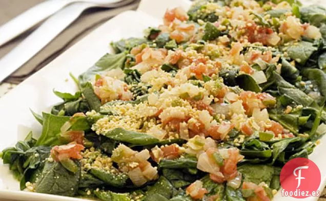 Verduras de Primavera de Chile y Maní