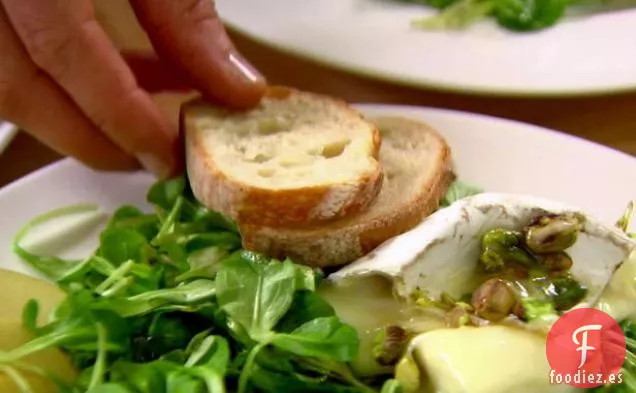 Maché con Brie Caliente y Manzanas