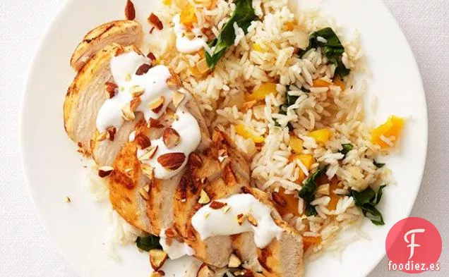 Pollo y Arroz de Oriente Medio