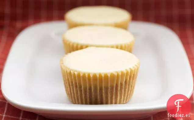 Minis de Tarta de Queso con Mantequilla de Maní