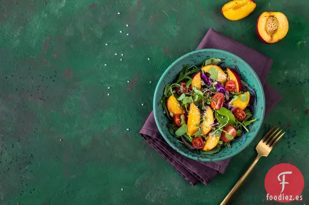 Melocotones y Crema a la Parrilla