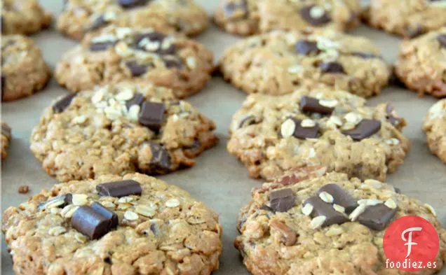 Galletas De Mantequilla De Maní Y Trozos De Chocolate