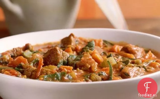 Estofado de Cordero y Lentejas al Curry