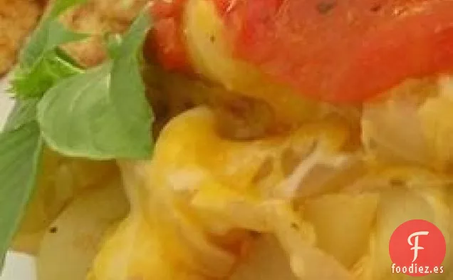 Cazuela de Calabacín, Tomate y Cebolla