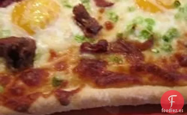 Pizza de Desayuno con Huevos