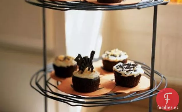 Cupcakes de Chocolate con Glaseado de Queso Crema de Vainilla