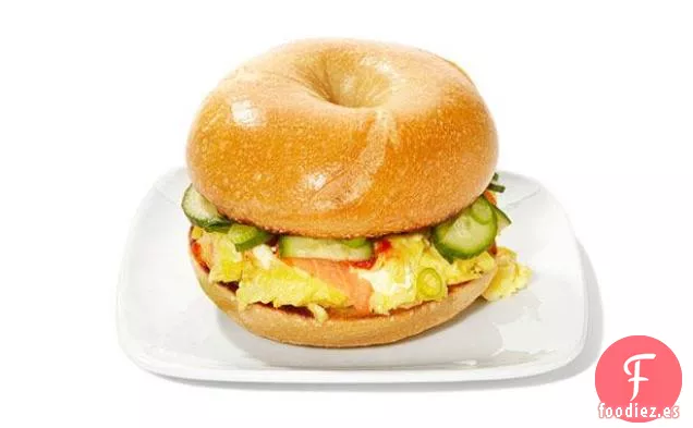 Bagelwiches de Salmón Ahumado Picante