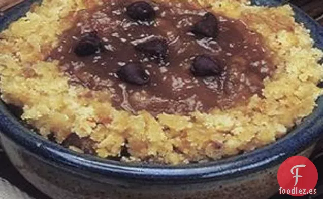 Pastel de Budín de Mantequilla de Maní y Chocolate