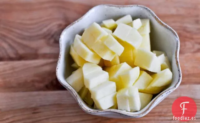 Barras de Mantequilla de Maní y Manzana