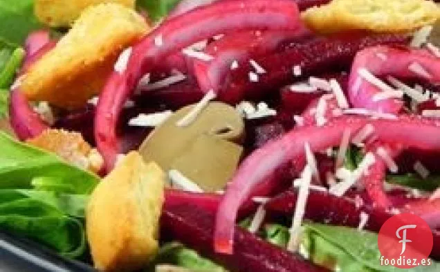 Ensalada Balsámica de Remolacha y Espinacas Frescas de Nicole
