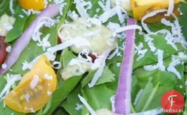 Ensalada de Rúcula con Vinagreta Cítrica de Aguacate