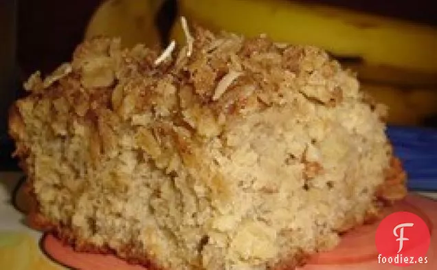 Pastel de Miga de Avena y Plátano